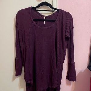 Free People purple long sleeve